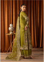 SANGEET- 3 piece heavy Embroidered soft organza Suit