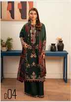 HUSN-E-EID 3 pieces embroidered viscose Suit