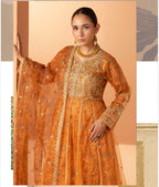 ANARKALI- 3 piece Embroidered suit