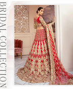 IMROZIA-3 pieces Bridal Lehenga Choli Pakistani Wedding Dress