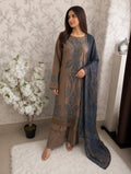 M Prints inspired Embroidered 3-Piece Suit | Pakistani Designer Dress
