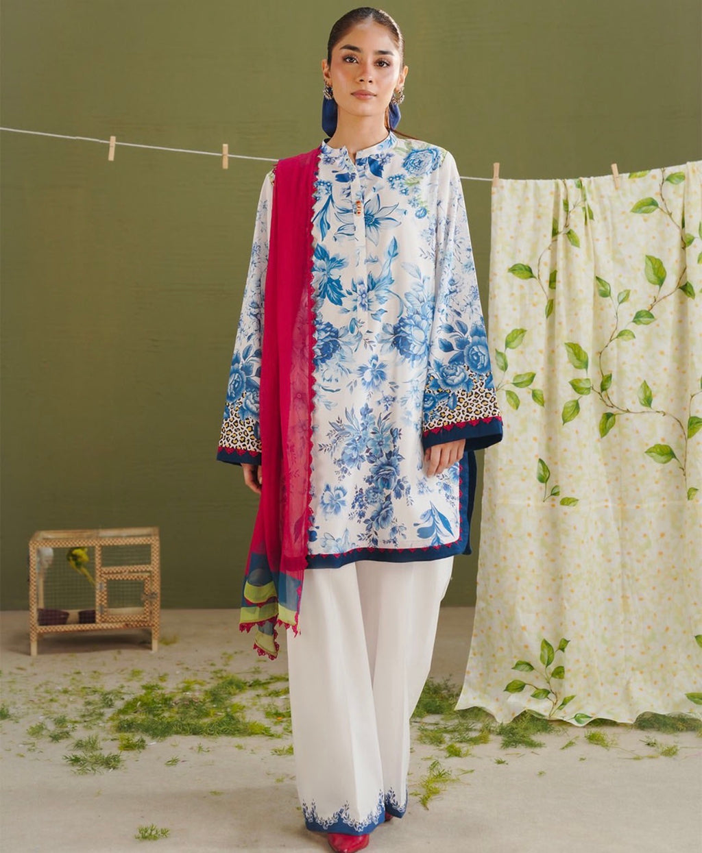 COCO by ZSH- 3 piece Printed Lawn Suit (original )