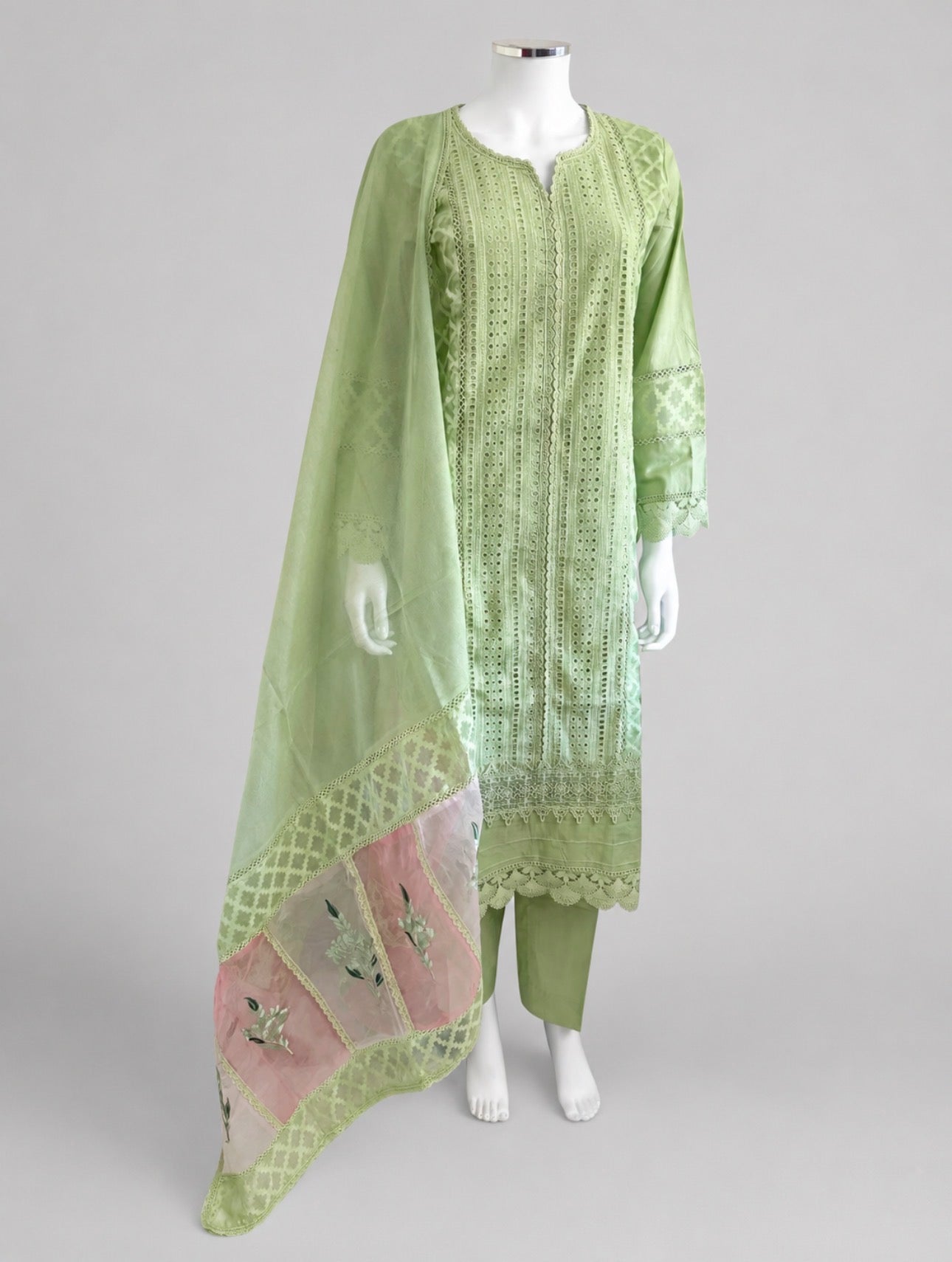 SUMAIRA- 3 piece chikankari Lawn suit