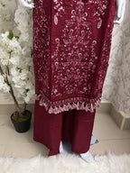 HUSN-E-EID  3 pieces Embroidered viscose suit