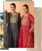 ANARKALI- 3 piece Embroidered suit