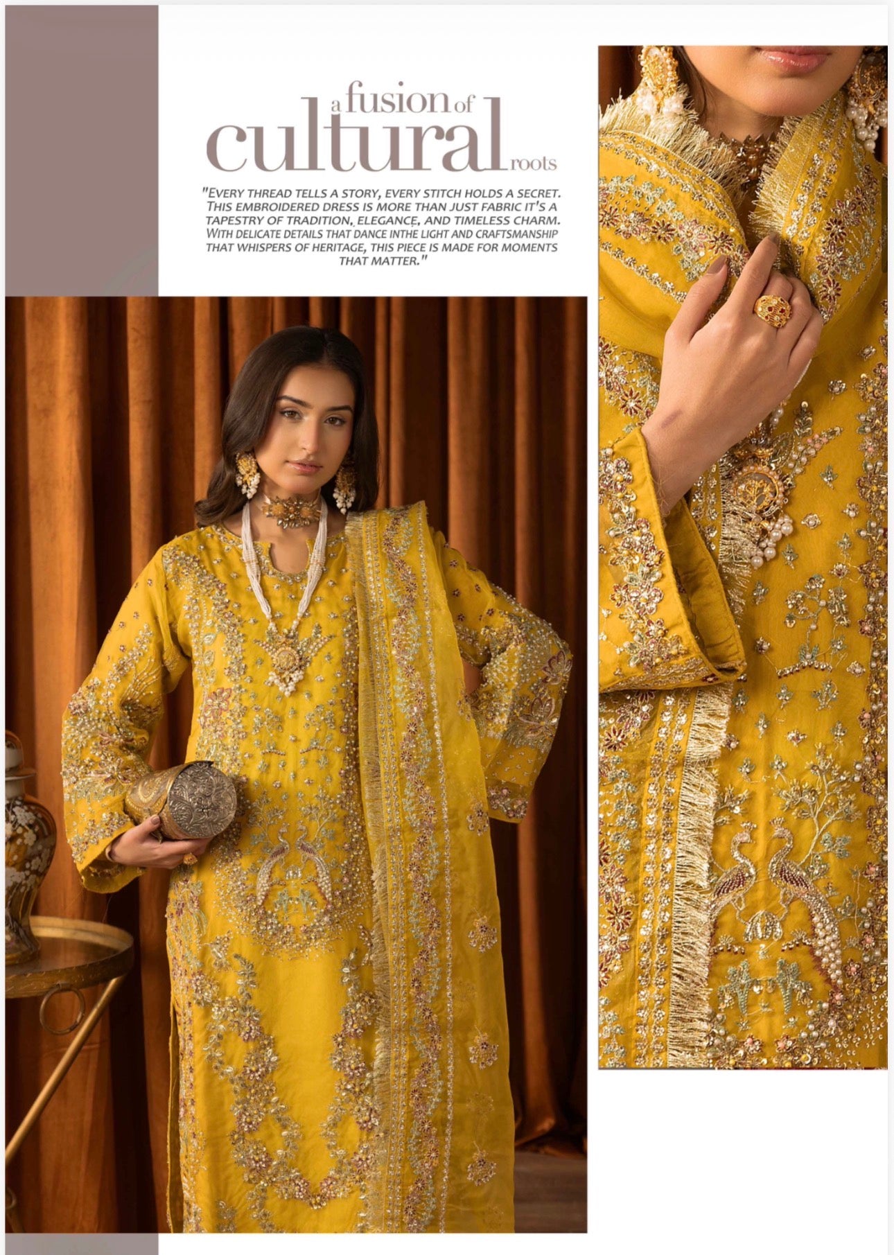 SANGEET- 3 piece heavy Embroidered soft organza Suit