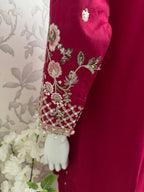 ETHNIC LUX- 3 piece Embroidered viscose Suit