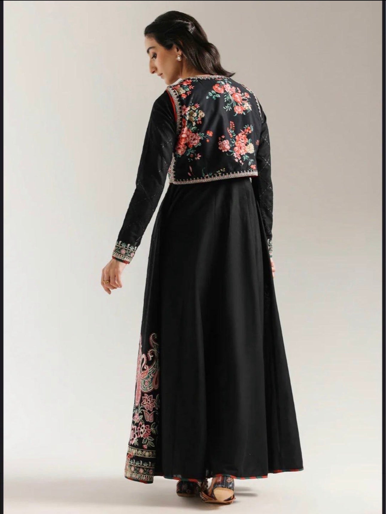 TUBA- 4 piece Embroidered Maxi Dress