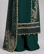 CHAAND RAAT- 3 piece Embroidered Raw Silk suit