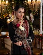 CHAAND RAAT- 3 piece Embroidered Raw Silk Suit