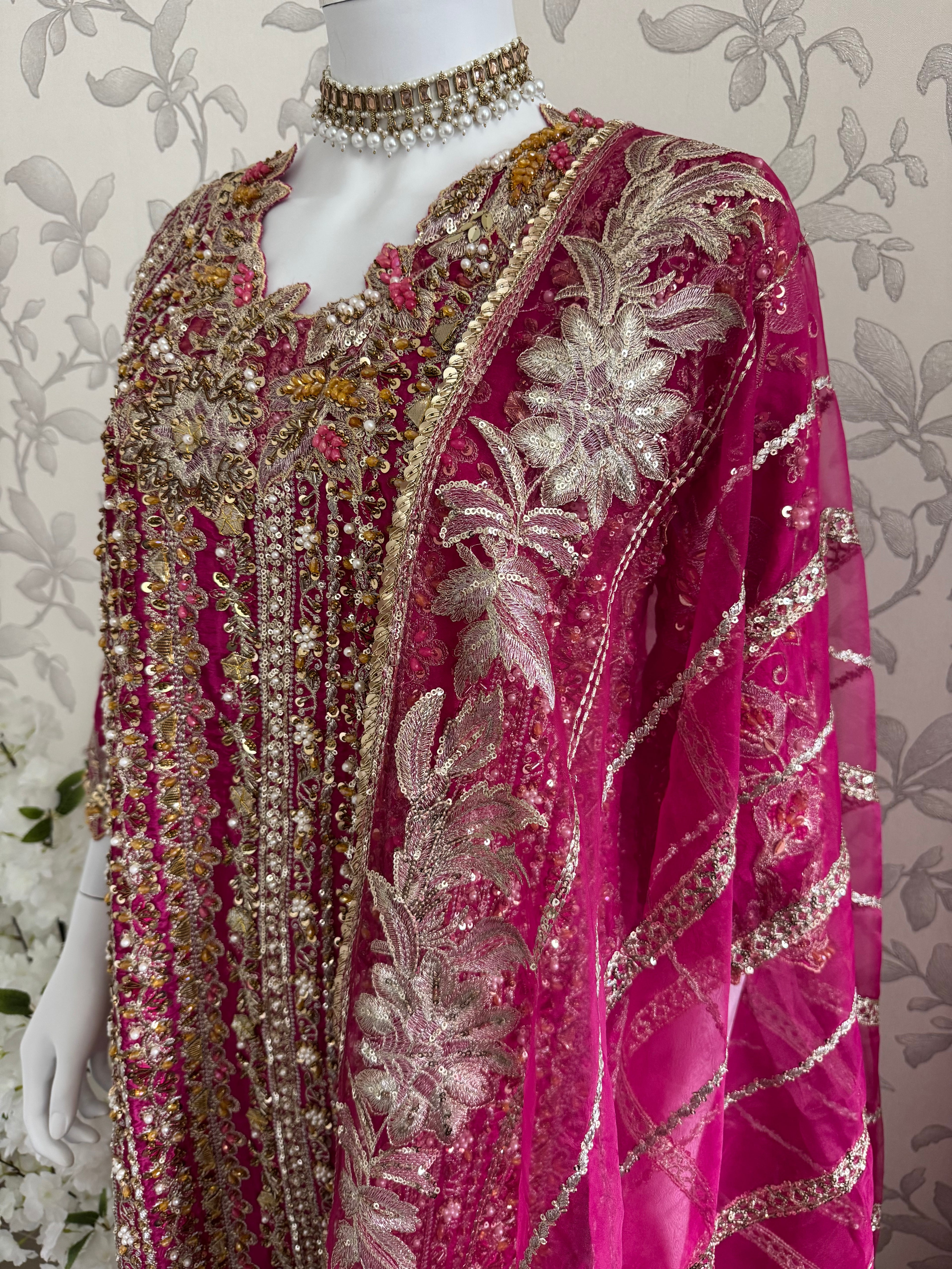 SAFINA- 3 pieces heavy Embroidered silk Suit