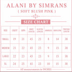 ALANI Blush Pink- 3 pieces Embroidered chiffon Suit