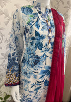 COCO by ZSH- 3 piece Printed Lawn Suit (original )