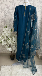 ETHNIC LUX- 3 Piece  embroidered viscose Suit