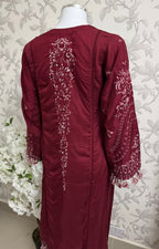 HUSN-E-EID  3 pieces Embroidered viscose suit