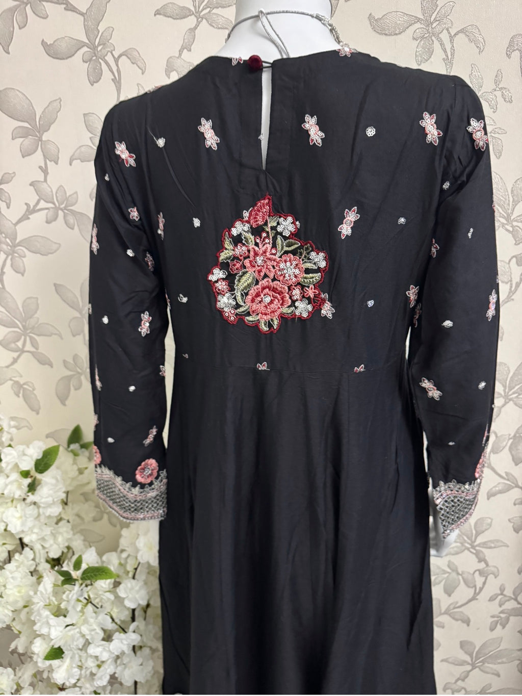 HUSN-E-EID  3 pieces Embroidered viscose Maxi dress