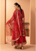 ANARKALI- 3 piece Embroidered suit