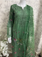 Emerald Green-3 piece Embroidered Lawn Suit