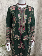 HUSN-E-EID 3 pieces embroidered viscose Suit