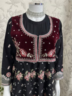 HUSN-E-EID  3 pieces Embroidered viscose Maxi dress