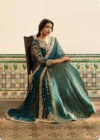NAZLEEN- 3 piece embroidered Chiffon Suit