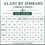 ALANI Emerald Green- 3 pieces heavy Embroidered suit