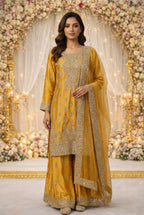 RANGOLI - 4 piece Embroidered Silk Suit