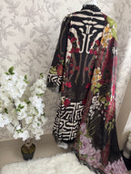 M Prints inspired Embroidered 3-Piece Suit | Pakistani Designer Dress