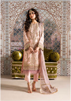 ALANI Blush Pink- 3 pieces Embroidered chiffon Suit
