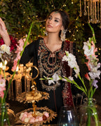 CHAAND RAAT- 3 piece Embroidered Raw Silk Suit