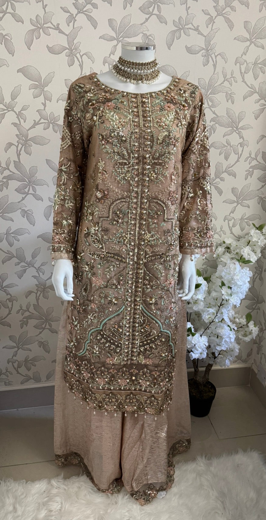 PEARLS     Luxury Hand-Embellished Pakistani 3 piece Suit