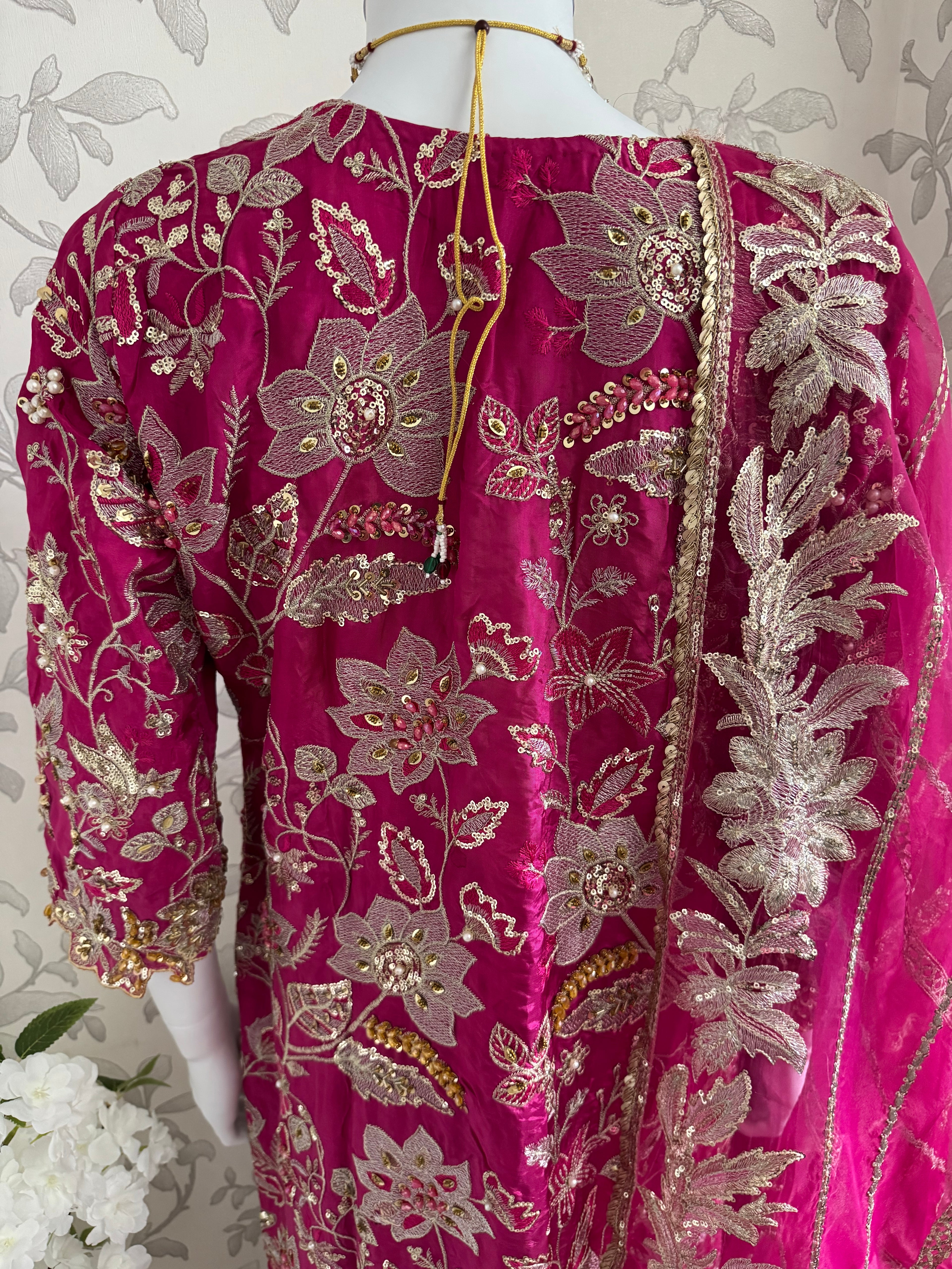 SAFINA- 3 pieces heavy Embroidered silk Suit