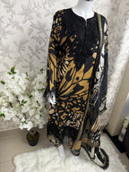 M Prints inspired Embroidered 3-Piece Suit | Pakistani Designer Dress