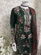 HUSN-E-EID 3 pieces embroidered viscose Suit