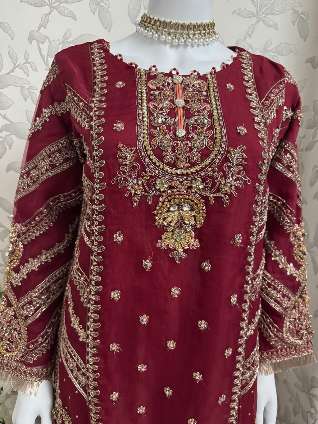 GULAAB- 3 pieces Heavy Embroidered Sharara Suit