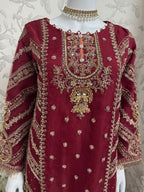 GULAAB- 3 pieces Heavy Embroidered Sharara Suit