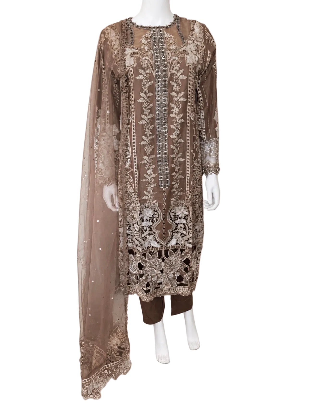 3 piece Embroidered Lawn Suit