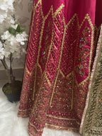 GUL BADAN-3 piece Embroidered Pakistani bridal Lehenga choli