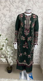 HUSN-E-EID 3 pieces embroidered viscose Suit