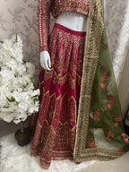GUL BADAN-3 piece Embroidered Pakistani bridal Lehenga choli