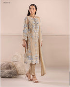 THREADS-3 piece Embroidered Chiffon Suit