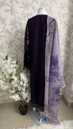 HUSN-E-EID  3 pieces Embroidered viscose Suit
