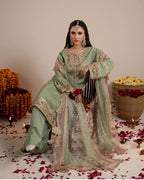 CHAAND RAAT- 3 piece Embroidered Raw Silk Suit