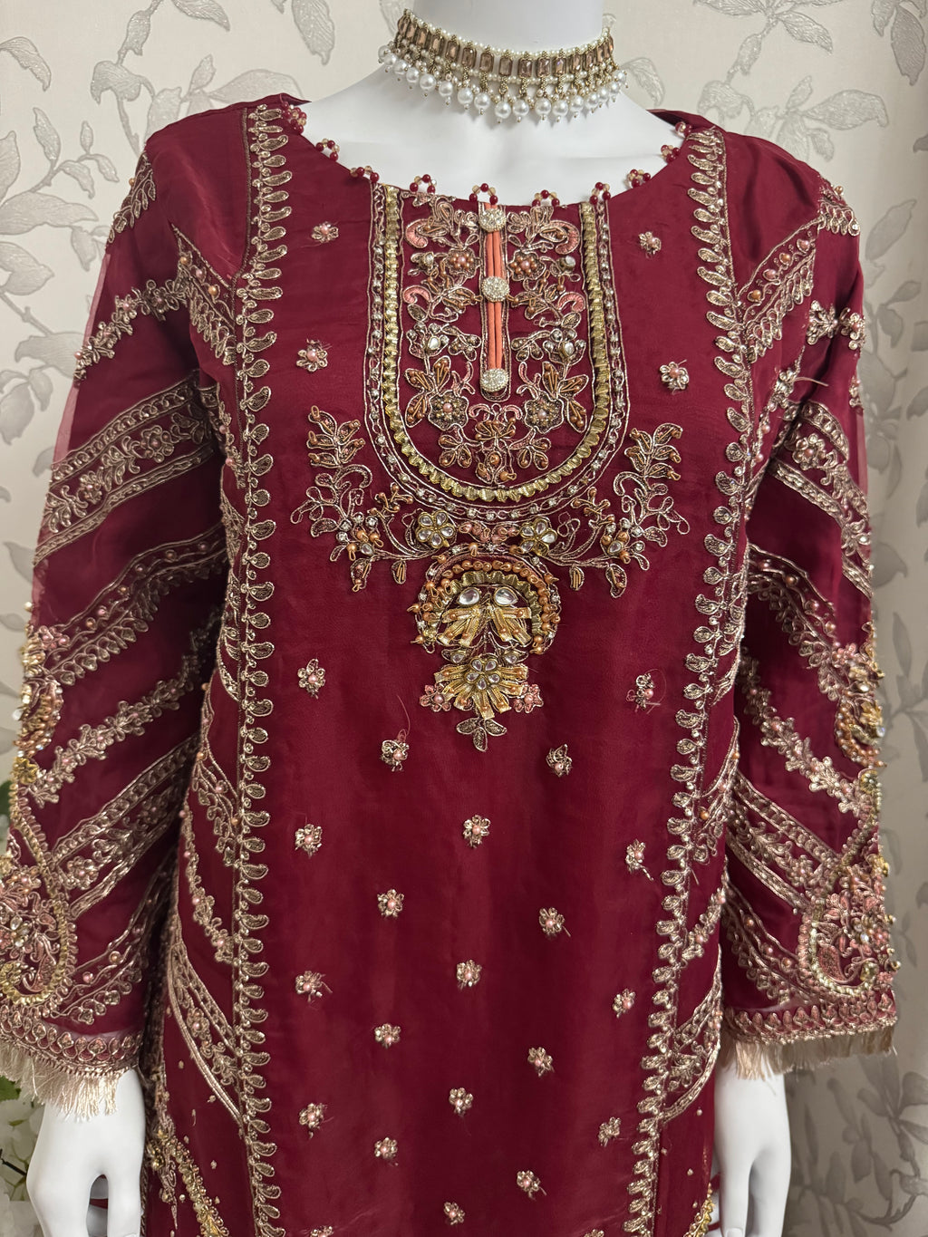 GULAAB- 3 pieces Heavy Embroidered Sharara Suit