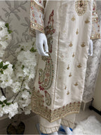 ETHNIC LUX- 3 Piece embroidered viscose Suit