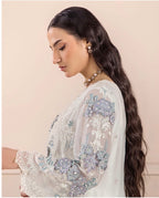THREADS-3 piece Embroidered Chiffon Suit
