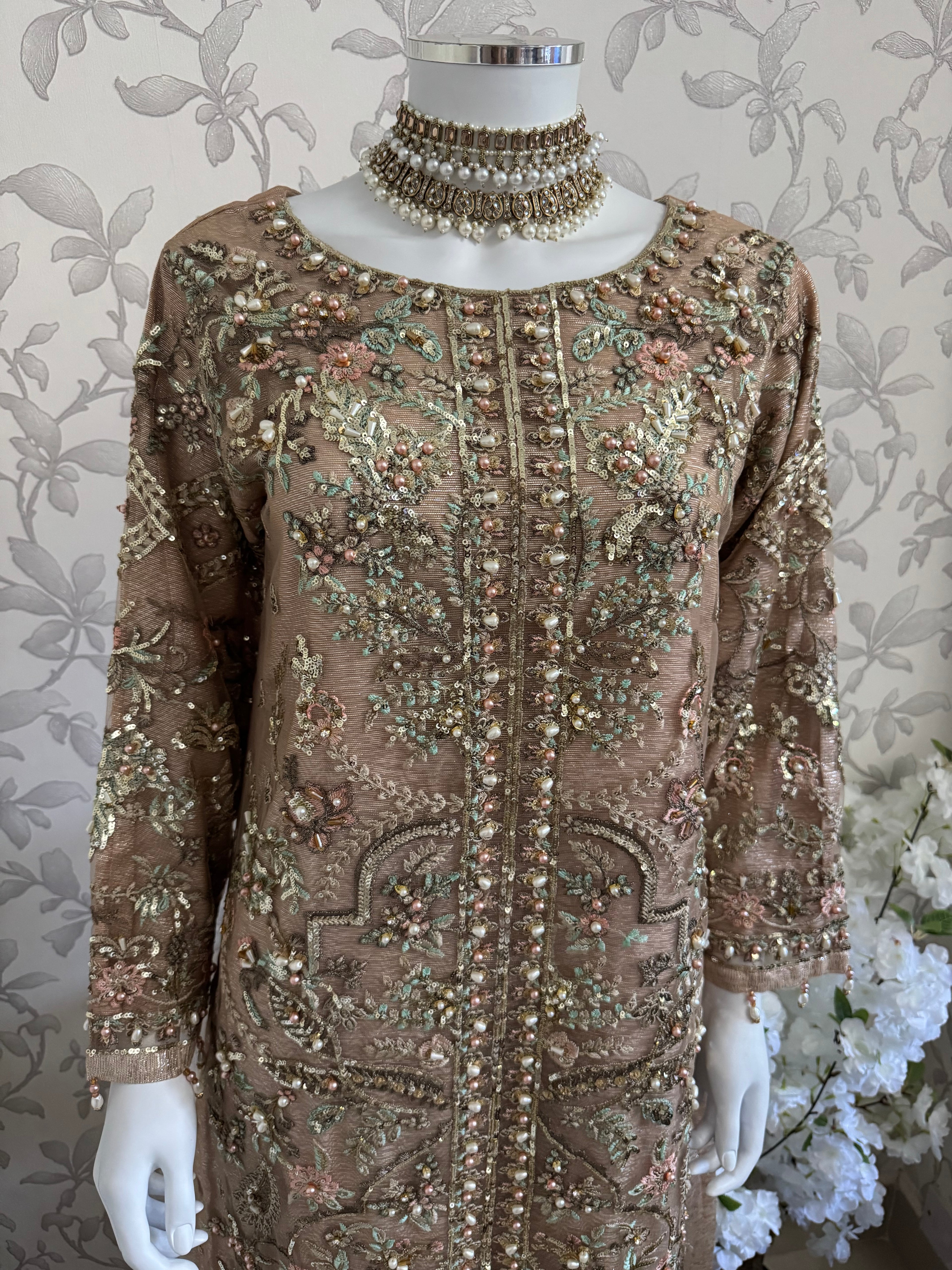 PEARLS     Luxury Hand-Embellished Pakistani 3 piece Suit