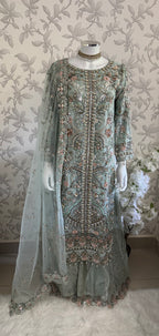 PEARLS Luxury Hand-Embellished Pakistani 3 pcs Suit