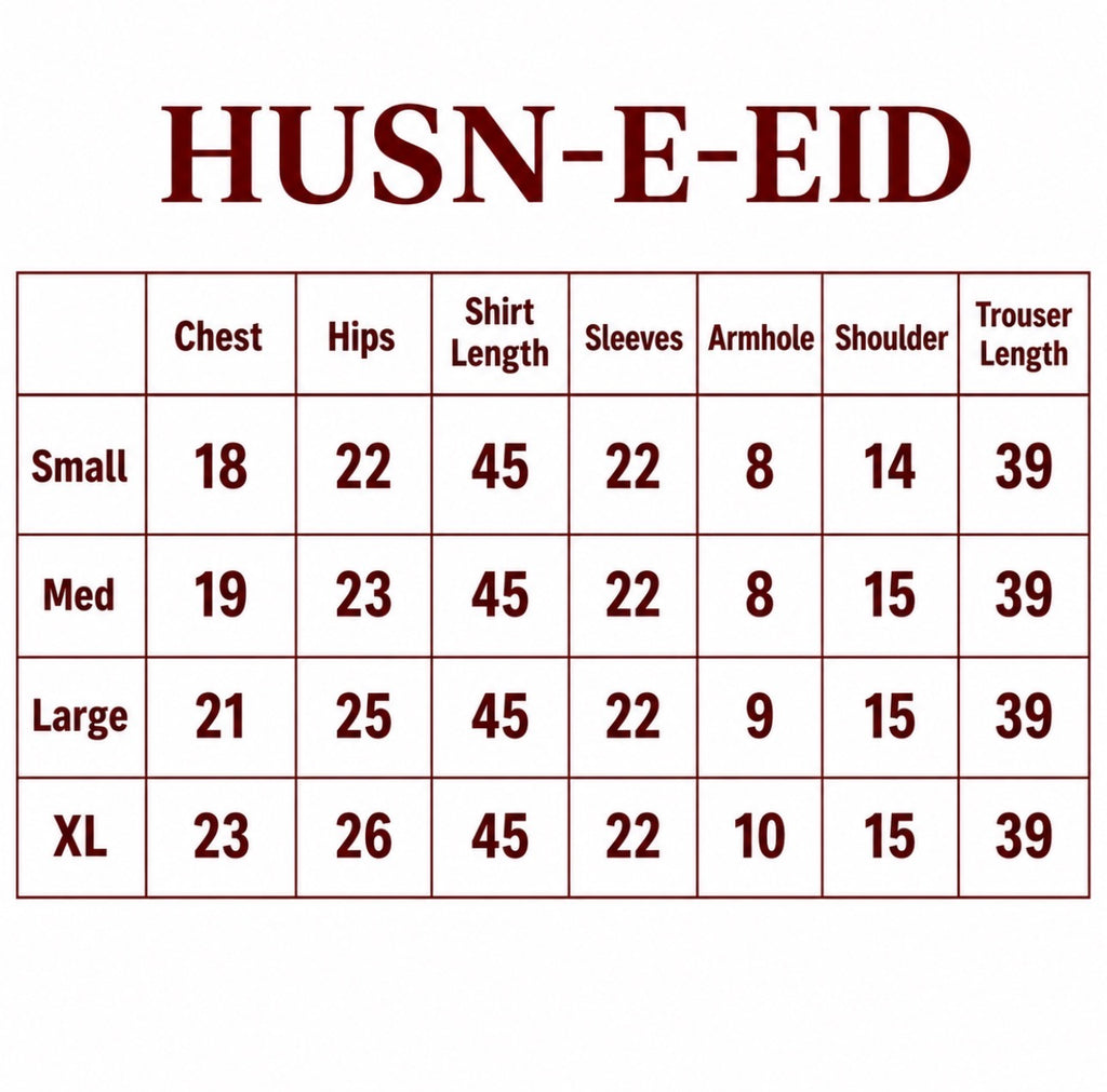 HUSN-E-EID  3 pieces Embroidered viscose suit