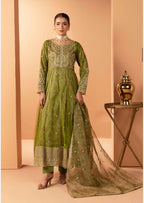 ANARKALI- 3 piece Embroidered suit